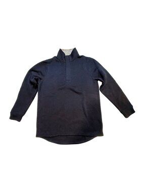 Tailorbyrd Mens Navy Long-Sleeve Pullover Shirt Size L Contrast Collar Button-Up